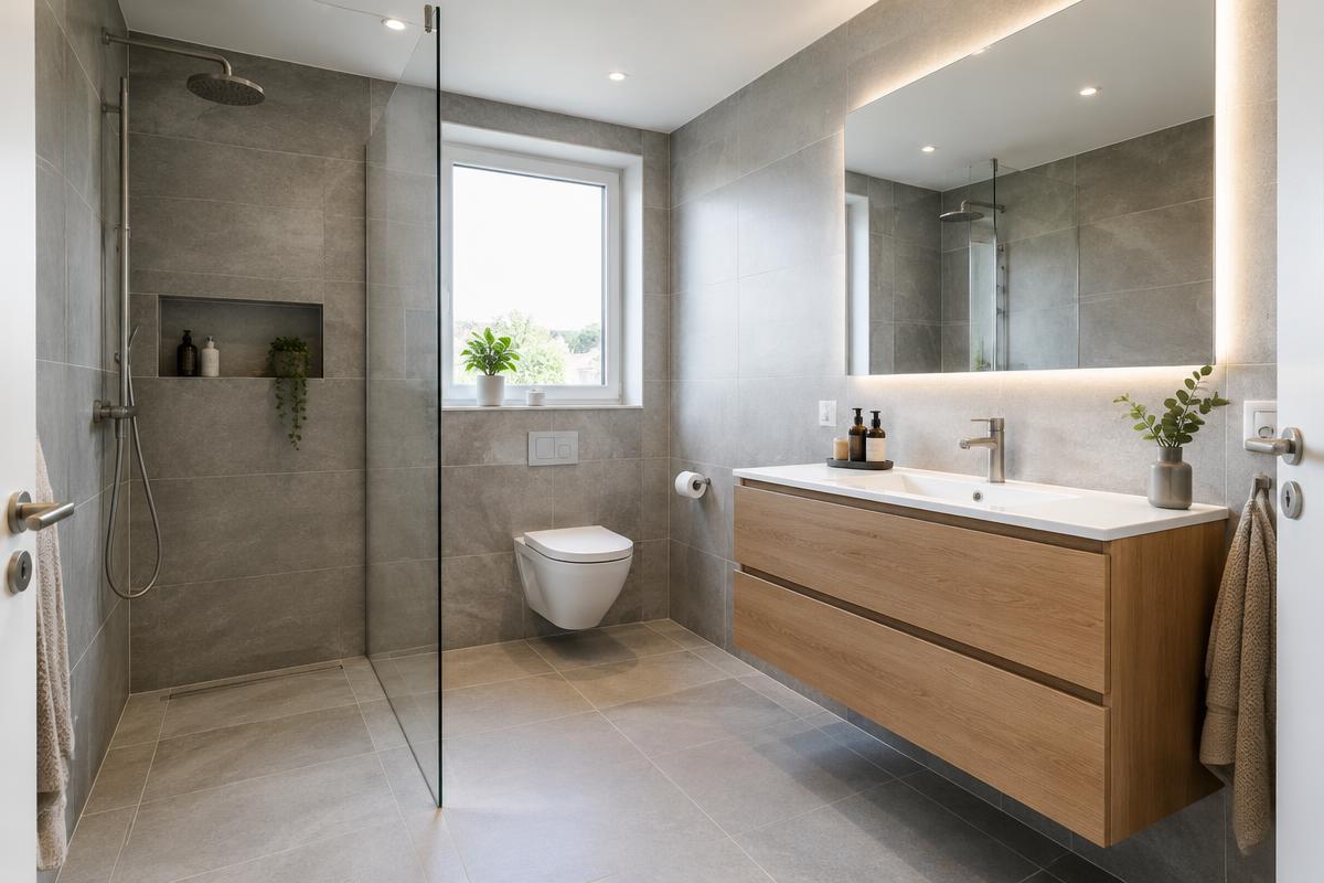 Badeværelse efter renovering